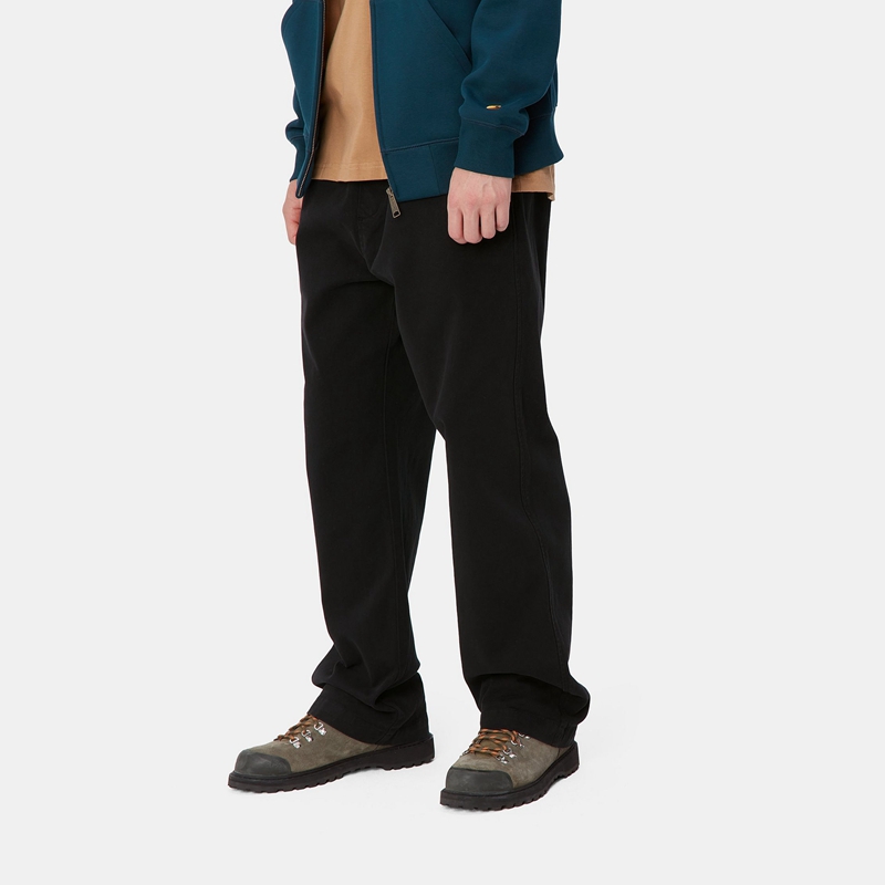 Black Men Carhartt Floyde Pants | MDX-472163