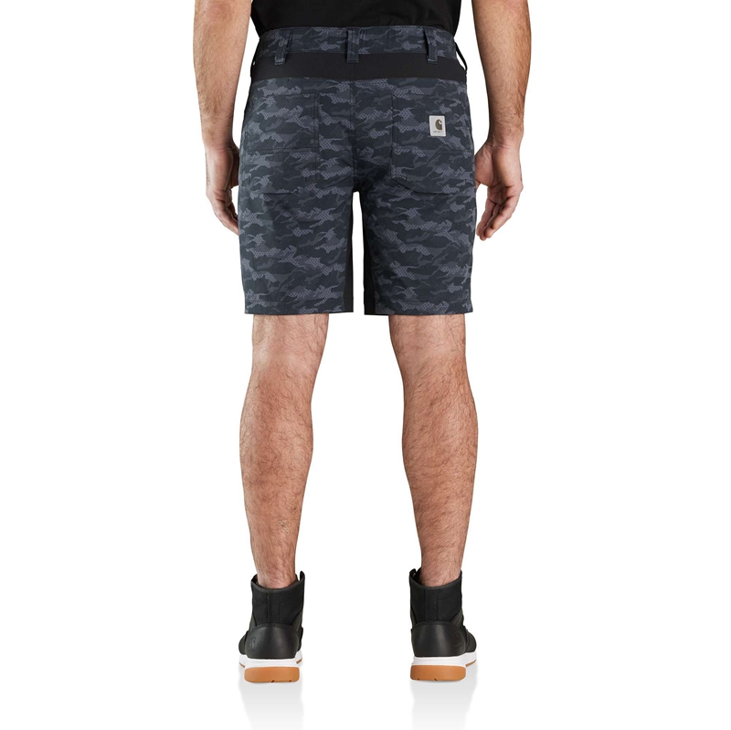 Black Men Carhartt Force® Midweight Relaxed Fit Shorts | IMC-510746