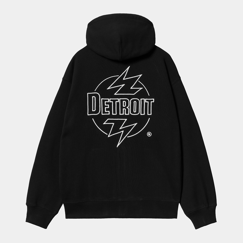 Black Men Carhartt Hooded Ablaze Jackets | PDL-480271