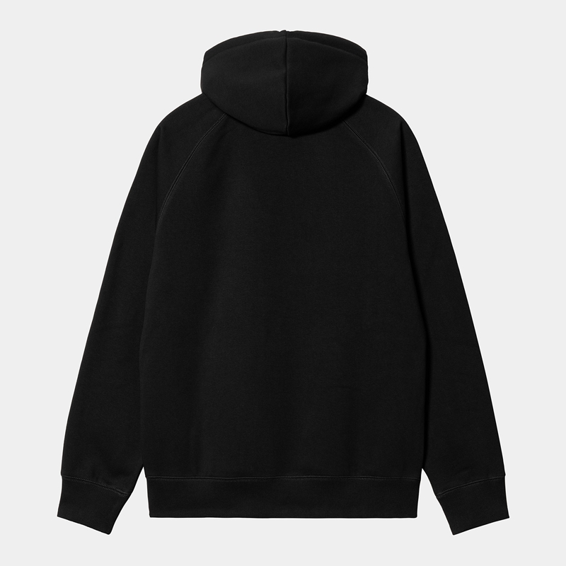 Black Men Carhartt Hooded Chase Hoodie | MNF-329670