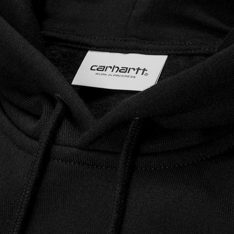 Black Men Carhartt Hooded Chase Hoodie | MNF-329670