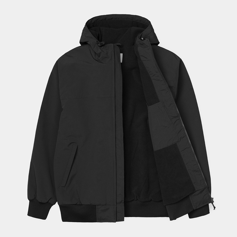 Black Men Carhartt Hooded Sail Jackets | JAU-458039