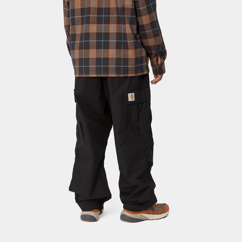 Black Men Carhartt Jet Cargo Pants | BRS-470318