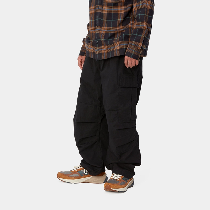 Black Men Carhartt Jet Cargo Pants | BRS-470318