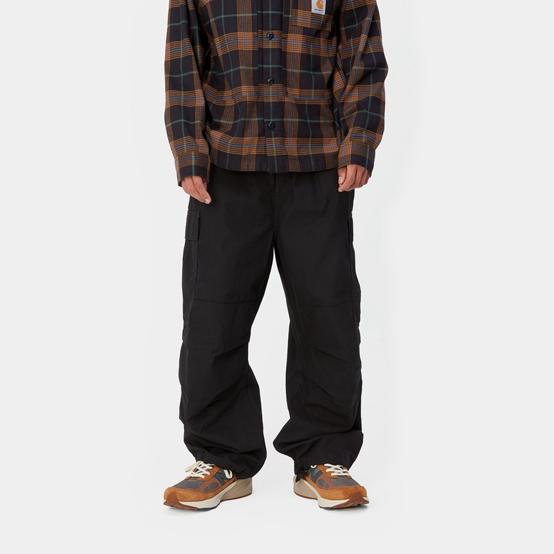 Black Men Carhartt Jet Cargo Pants | BRS-470318