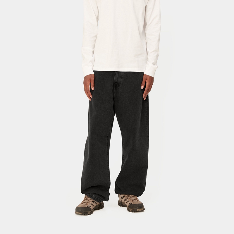 Black Men Carhartt Landon Pants | HPJ-627409