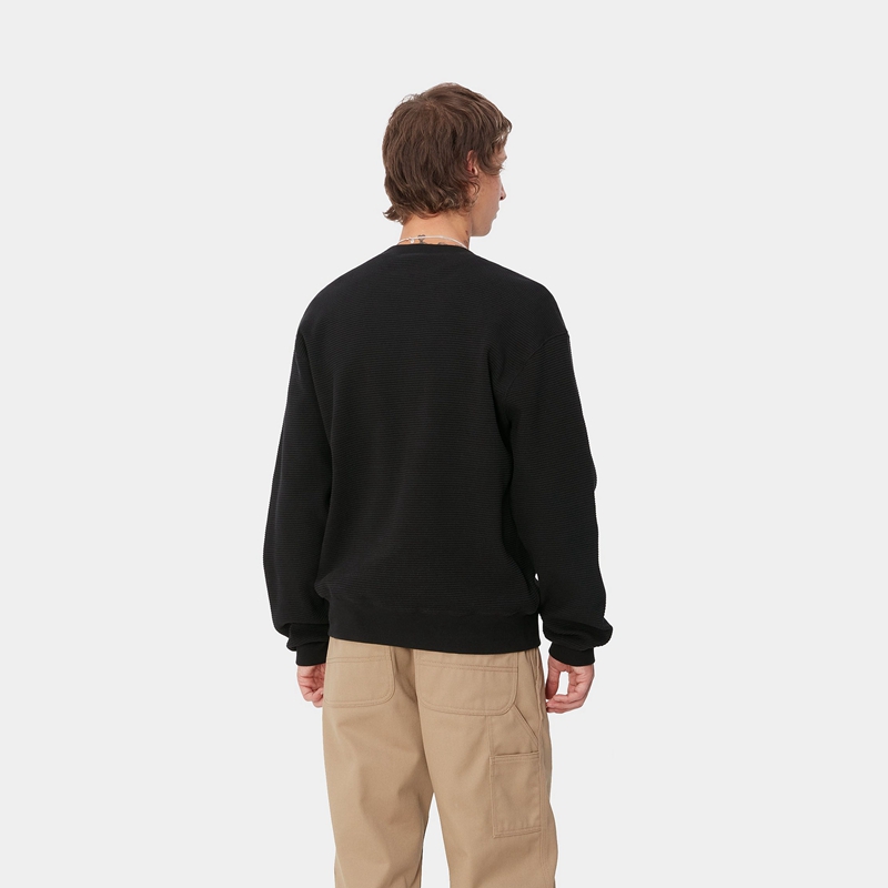 Black Men Carhartt Main Basics Sweatshirt | AVB-867421