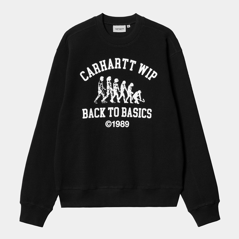 Black Men Carhartt Main Basics Sweatshirt | AVB-867421