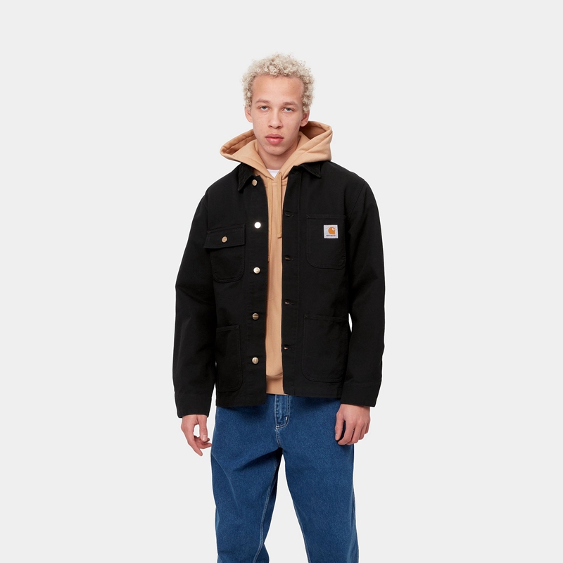 Black Men Carhartt Michigan Coats | QAZ-576430