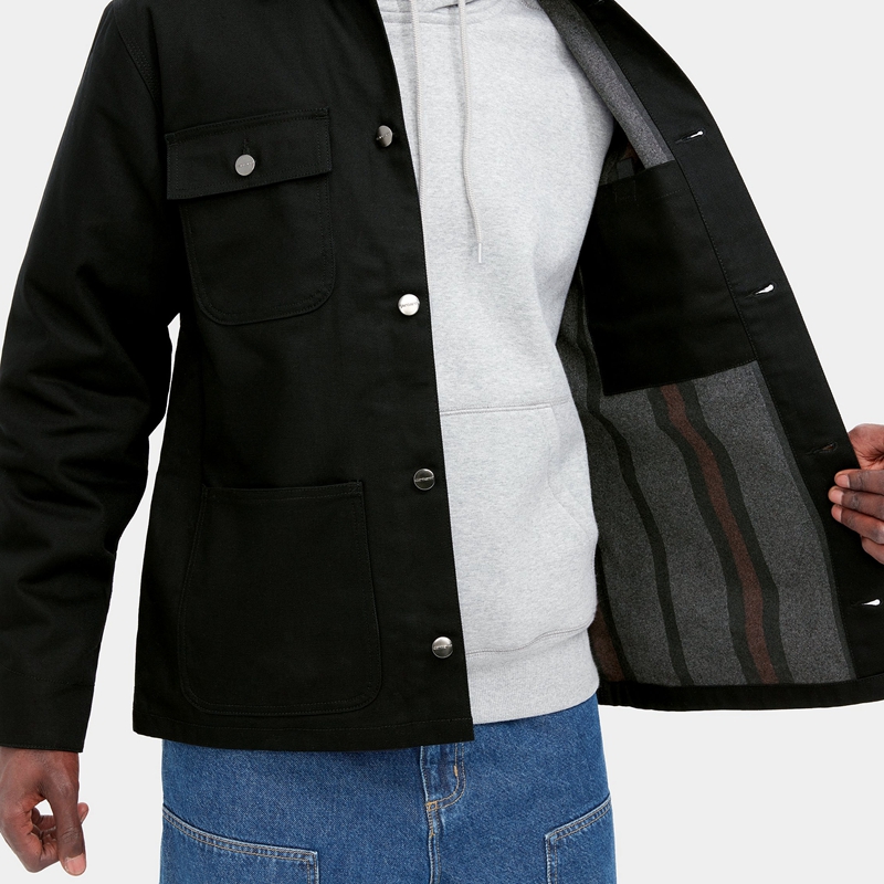 Black Men Carhartt Michigan Winter Jackets | VAB-374560