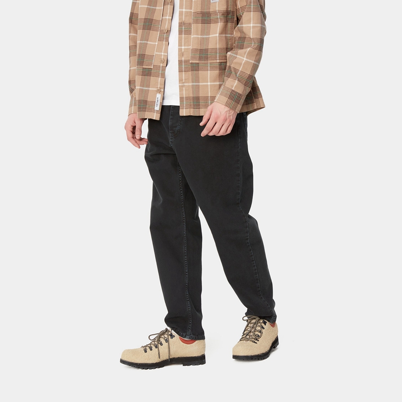 Black Men Carhartt Newel Pants | CYK-380169