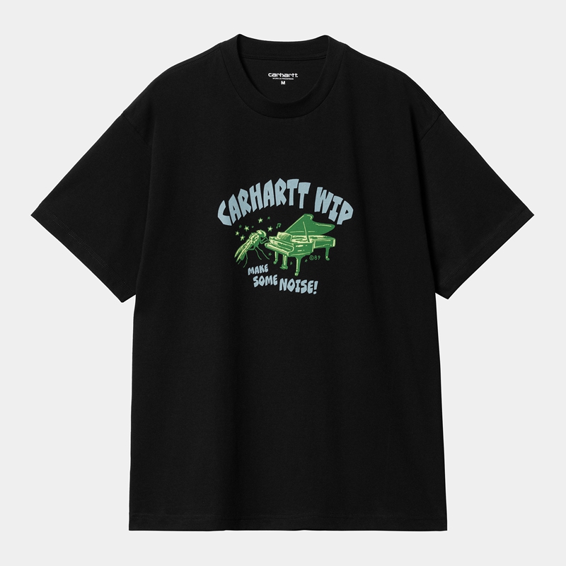 Black Men Carhartt Noisy T-Shirt | KUP-756031