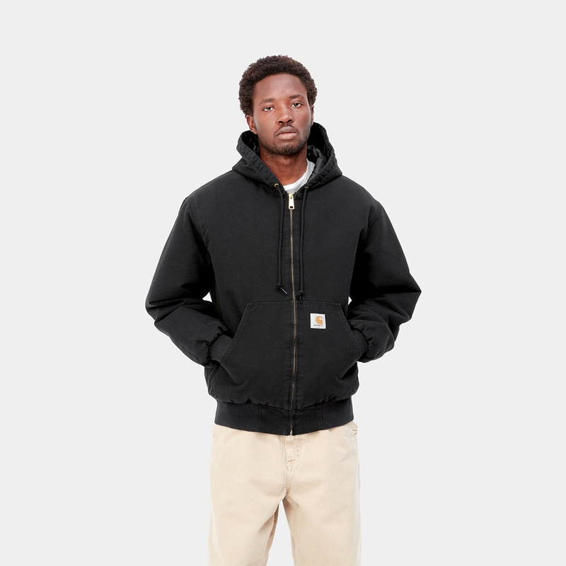 Black Men Carhartt OG Active Winter Jackets | BHJ-429163