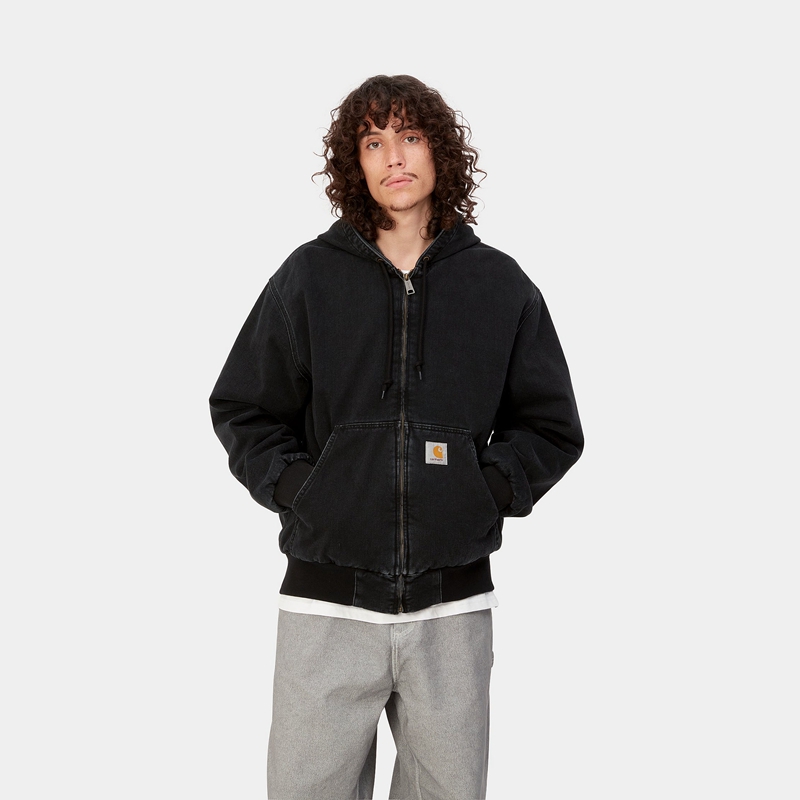 Black Men Carhartt OG Active Winter Jackets | QUI-937640