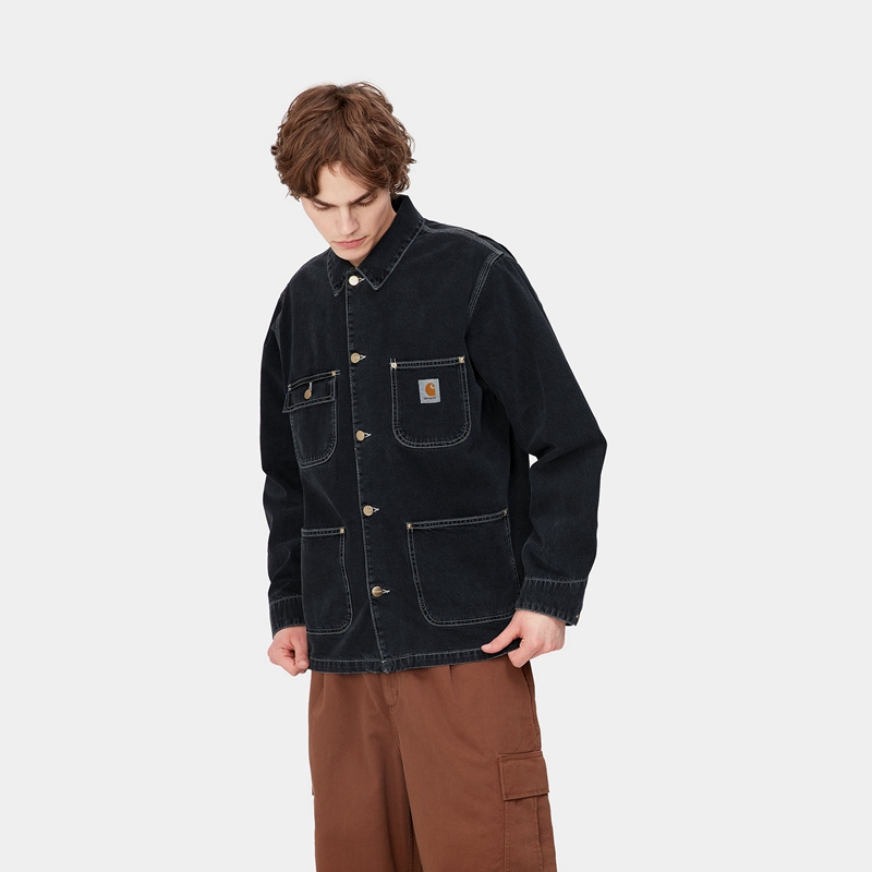 Black Men Carhartt OG Chore Coats | OFT-581604