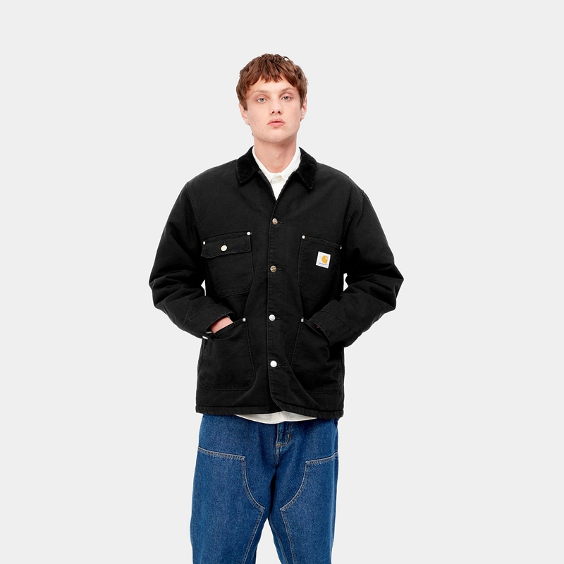 Black Men Carhartt OG Chore Coats | SGN-971056