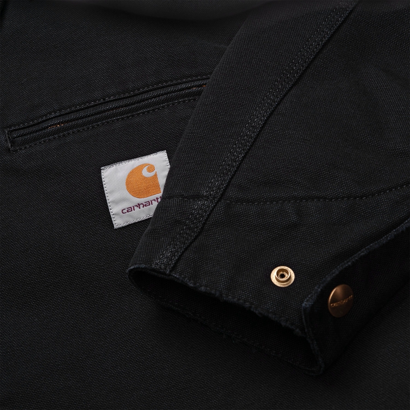 Black Men Carhartt OG Detroit Winter Jackets | TDN-054278