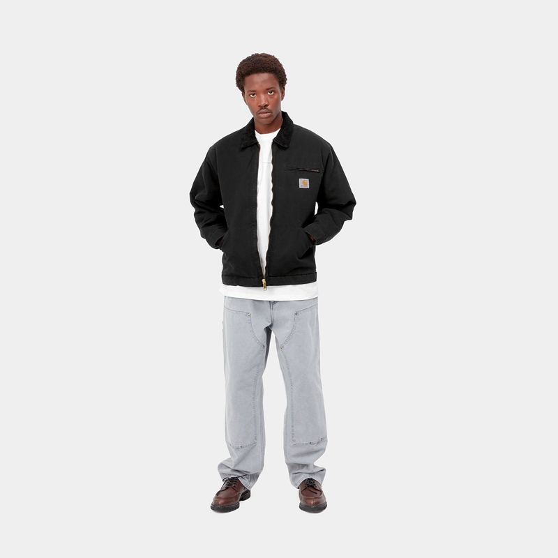 Black Men Carhartt OG Detroit Winter Jackets | TDN-054278