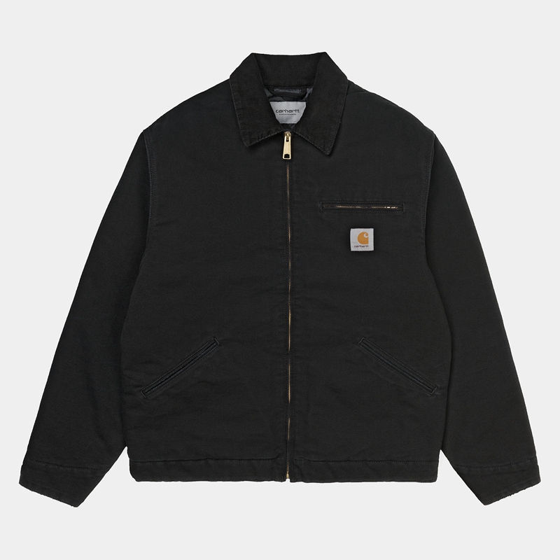 Black Men Carhartt OG Detroit Winter Jackets | TDN-054278