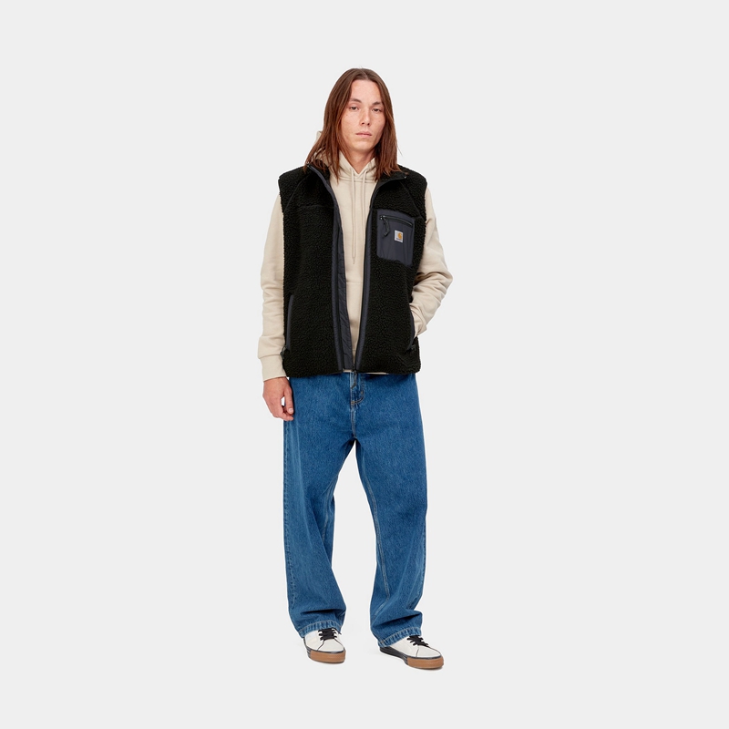 Black Men Carhartt Prentis Liner Vest | EBA-410532