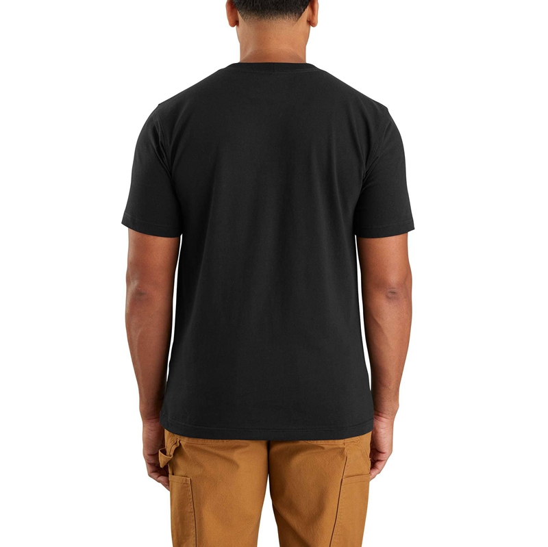 Black Men Carhartt Relaxed Fit Lightweight Short-Sleeve Lumberjack Graphic T-Shirt | QHJ-692358