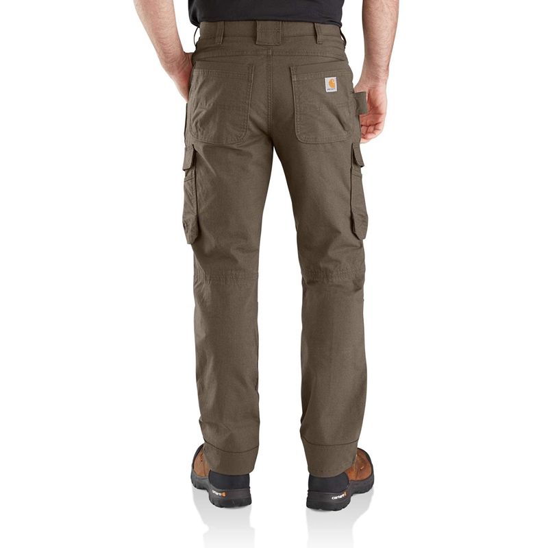 Black Men Carhartt Rugged Flex® Steel Cargo Double-Front Pants | FWJ-587206