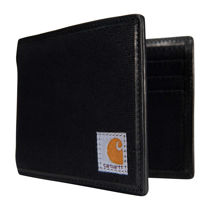 Black Men Carhartt Rugged Passcase Wallets | GEC-348291