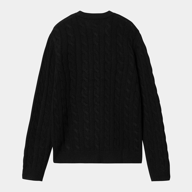 Black Men Carhartt Signature Sweatshirt | GEH-259430