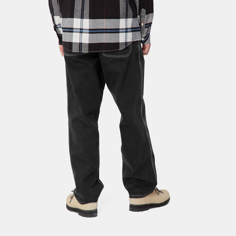 Black Men Carhartt Simple Pants | FTD-194056