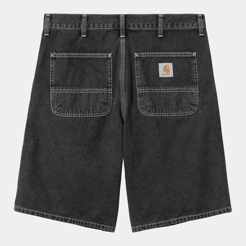 Black Men Carhartt Simple Shorts | FVJ-721490