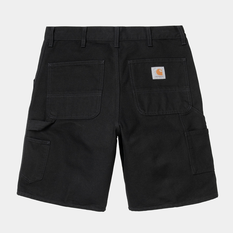 Black Men Carhartt Single Knee Shorts | FXM-821754