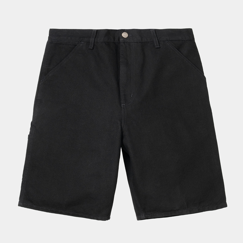 Black Men Carhartt Single Knee Shorts | FXM-821754