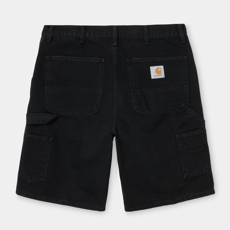 Black Men Carhartt Single Knee Shorts | KYS-568901