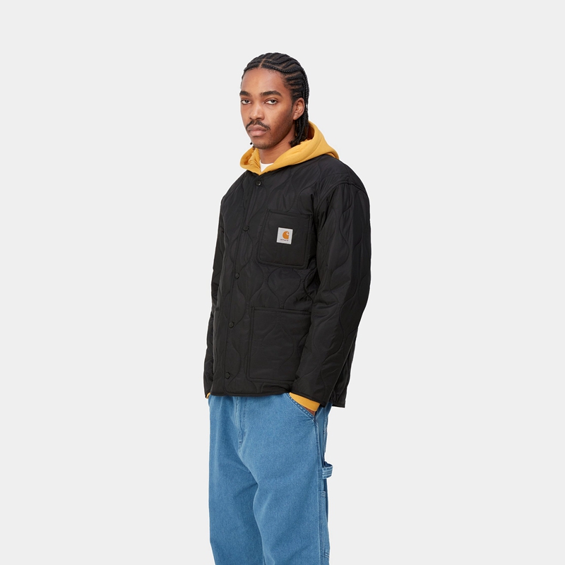 Black Men Carhartt Skyton Liner Jackets | SAF-178920