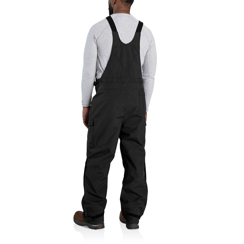 Black Men Carhartt Storm Defender® Loose Fit Heavyweight Bib Overalls | AUP-014758