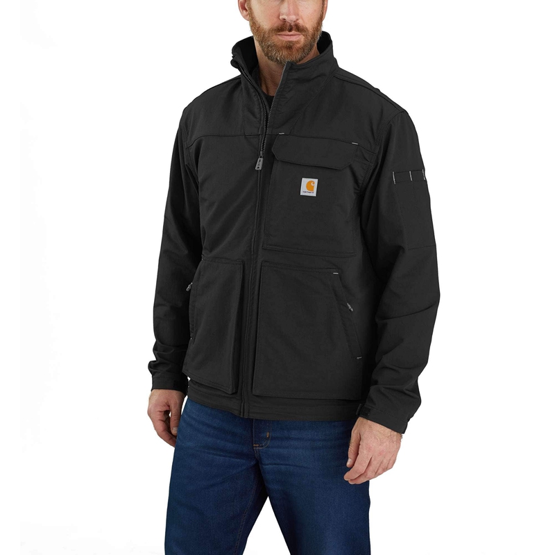 Black Men Carhartt Super Dux™ Relaxed Fit Lightweight Mock-Neck Jackets | OGU-046938