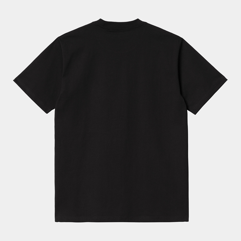 Black Men Carhartt University Script T-Shirt | GDW-170329