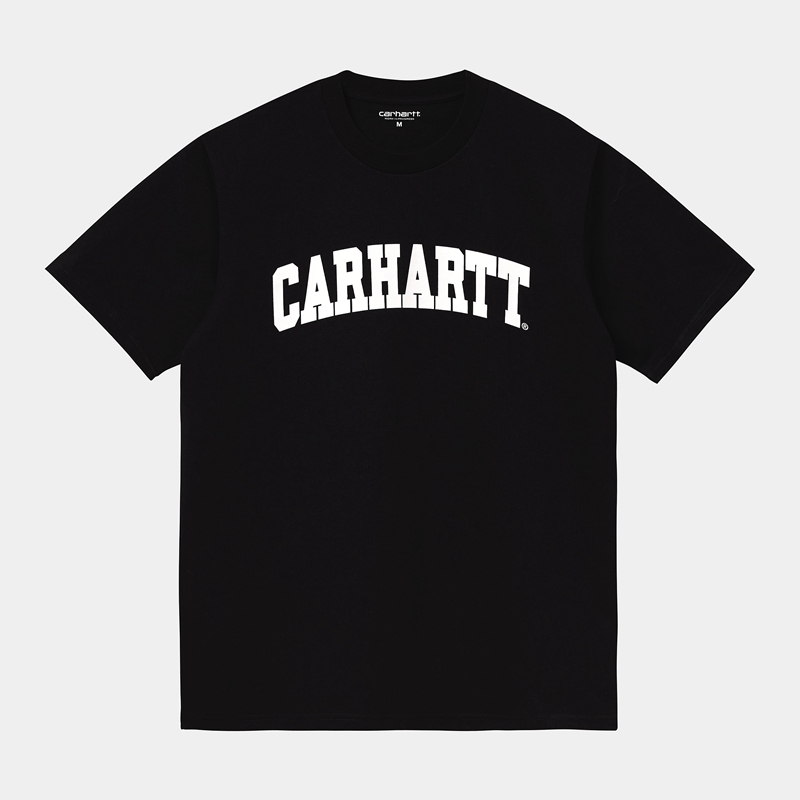 Black Men Carhartt University T-Shirt | ZCU-294105