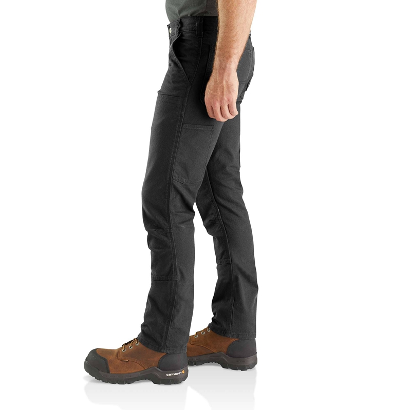 Black Men Carhartt Utility Double-Knee Pants | CBS-423569