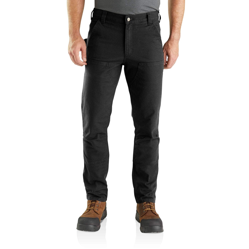 Black Men Carhartt Utility Double-Knee Pants | CBS-423569