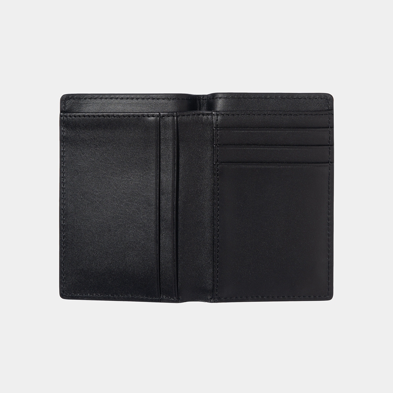 Black Men Carhartt Vegas Vertical Wallets | MQG-340158