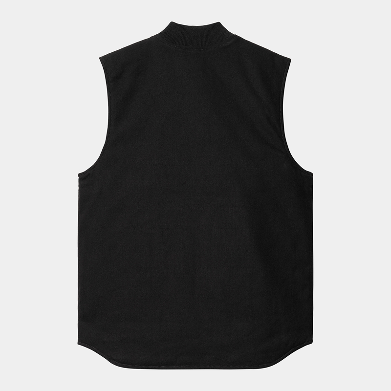 Black Men Carhartt Vest | VSM-308269