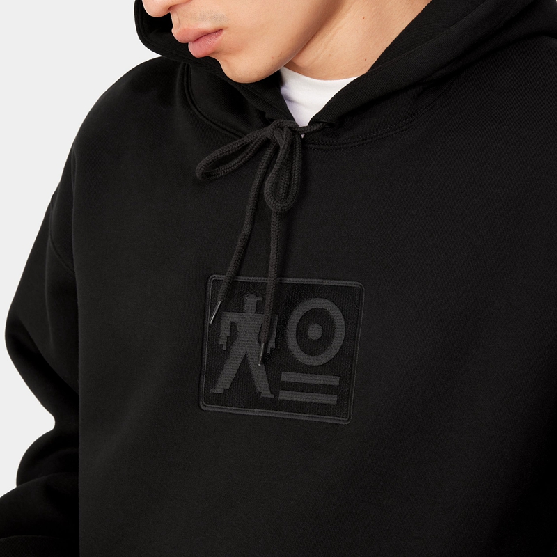 Black Men Carhartt WIP x TRESOR Basement Hooded Sweatshirt | WCV-375682