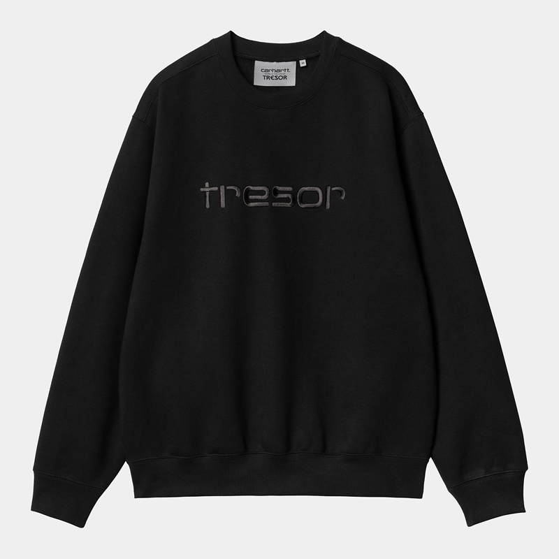 Black Men Carhartt WIP x TRESOR Techno Alliance Sweatshirt | NLQ-036782