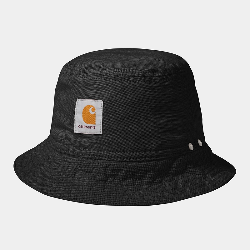 Black Men Carhartt Walter Bucket Hats | BTL-905432