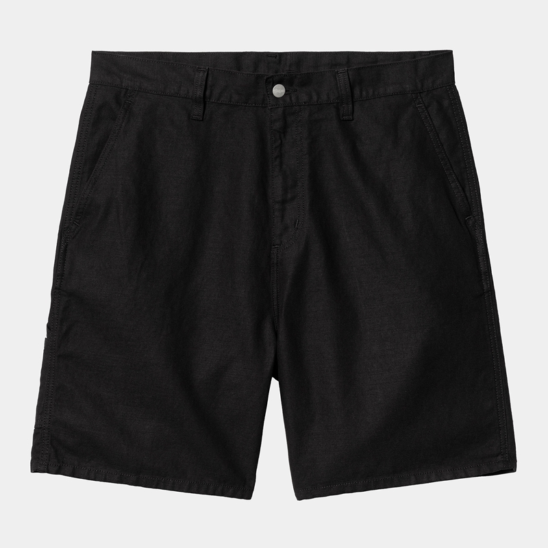 Black Men Carhartt Walter Single Knee Shorts | VZW-846251