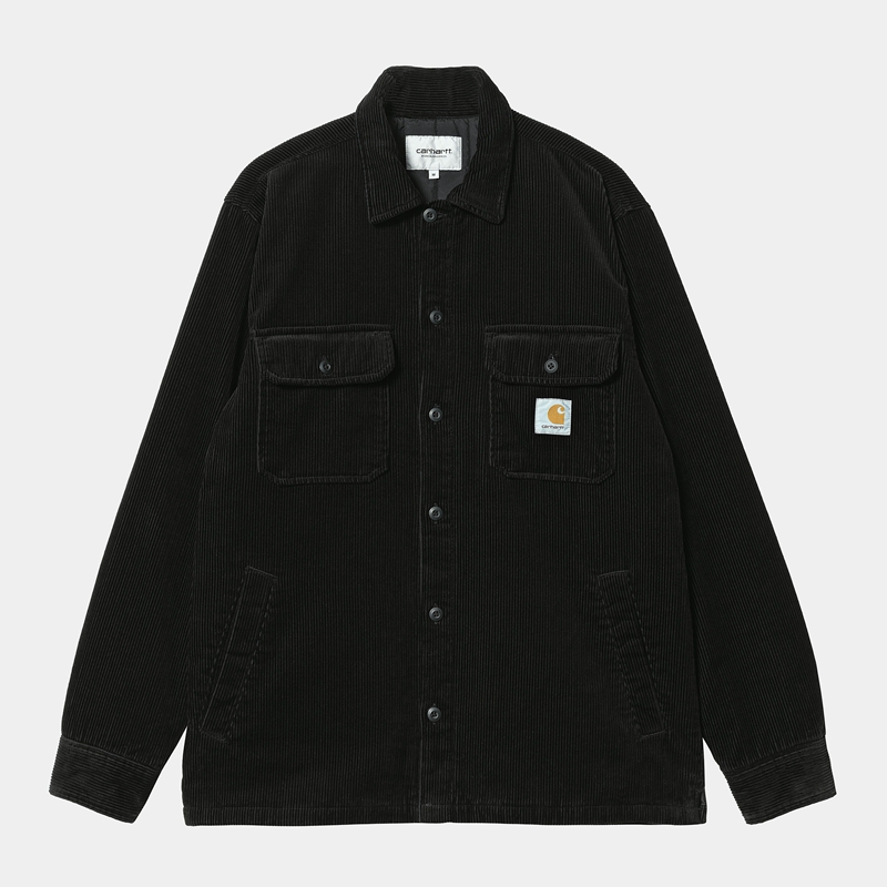 Black Men Carhartt Whitsome Shirt Jackets | JLD-146203