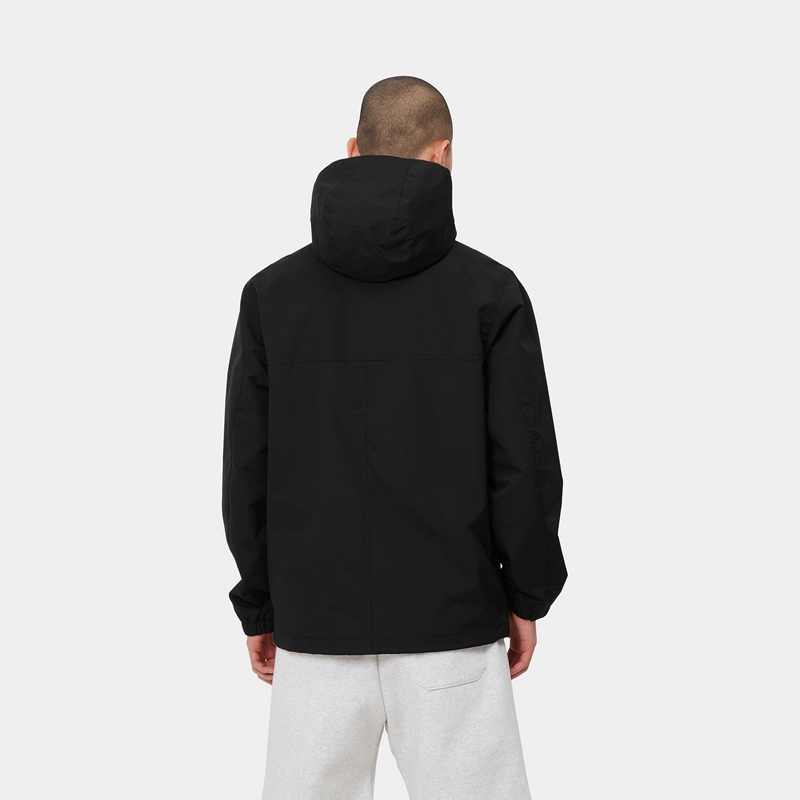 Black Men Carhartt Windbreaker Hoodie | YBS-941678