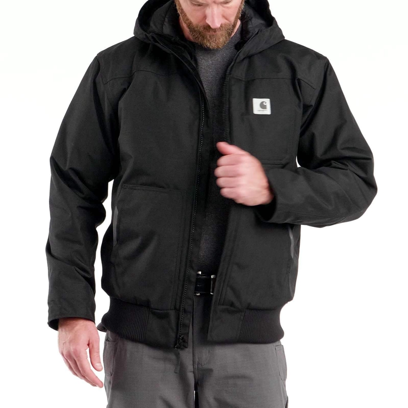 Black Men Carhartt Yukon Extremes™ Insulated Active Jackets | SML-065729