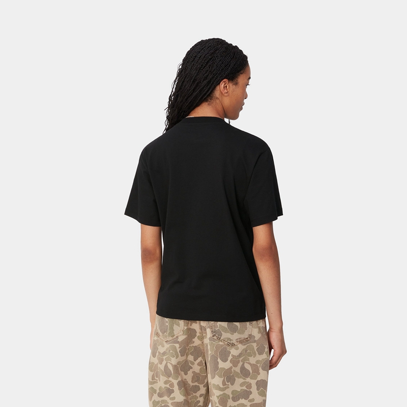 Black Women Carhartt Ablaze T-Shirt | UVW-678193